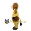 Yellow Cow Mascot Adult Costume