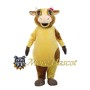 Yellow Cow Mascot Adult Costume