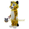 Yellow Baby Leopard Mascot Costume