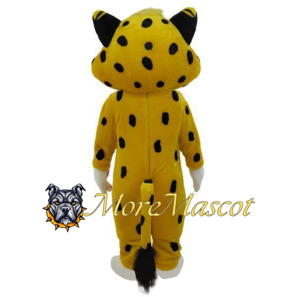 Yellow Baby Leopard Mascot Costume