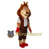 Lion With Vest Mascot Costume