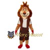Lion With Vest Mascot Costume