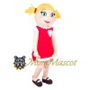 Blonde Girl Mascot Costume