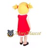 Blonde Girl Mascot Costume