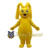 Adult Yellow Rabbit Mascot Costume