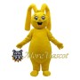 Adult Yellow Rabbit Mascot Costume
