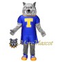 Sport Gray Bulldog Mascot Costume