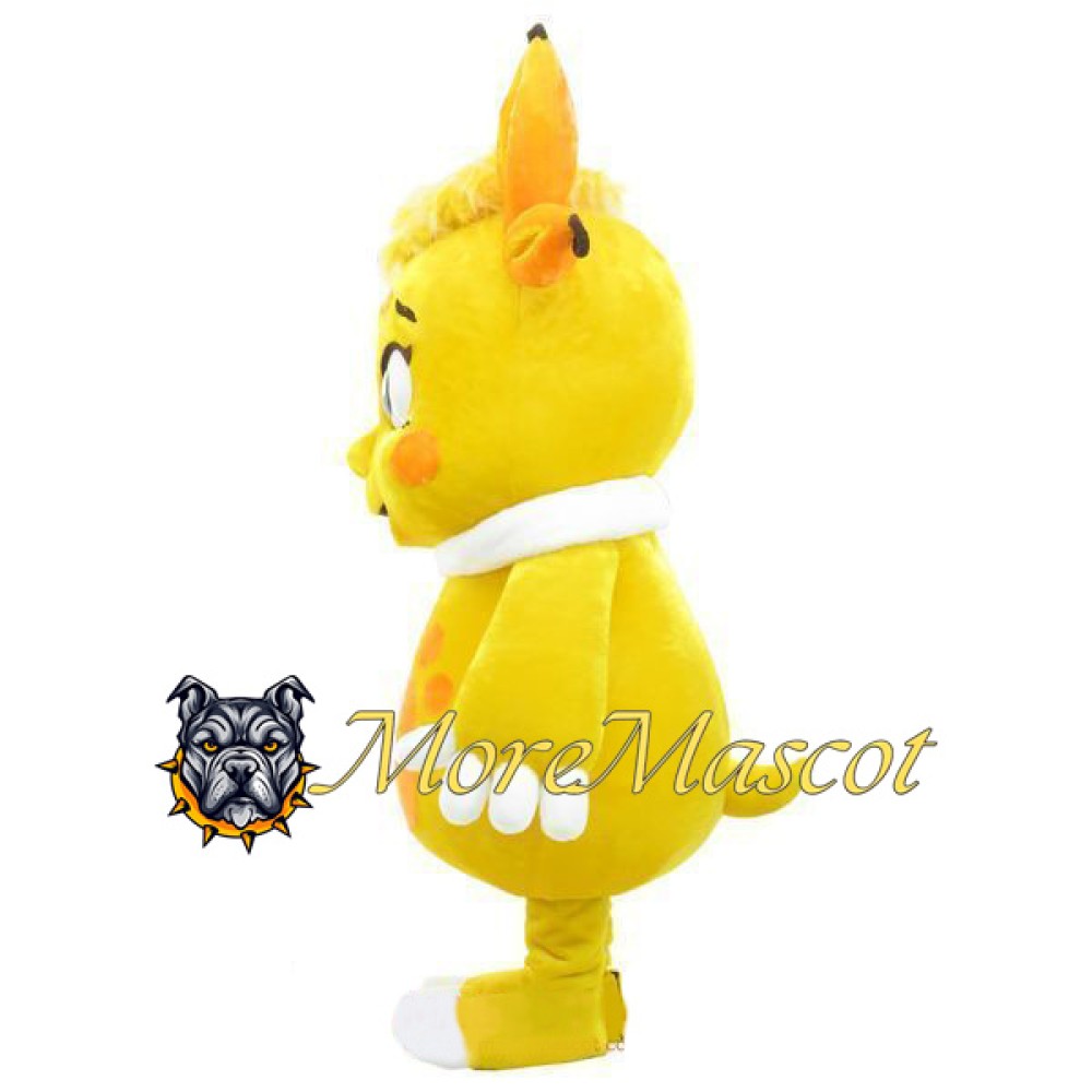 Yellow Moonzy Mascot Costume