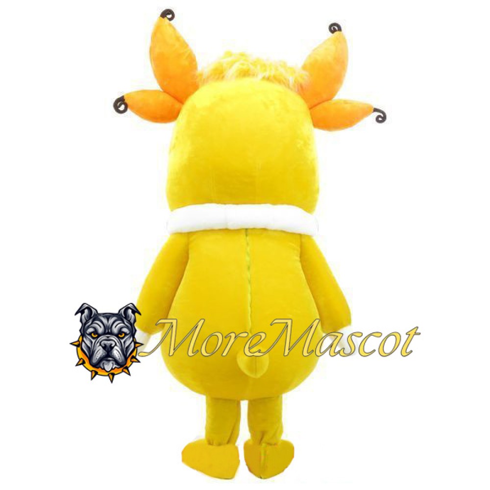 Yellow Moonzy Mascot Costume