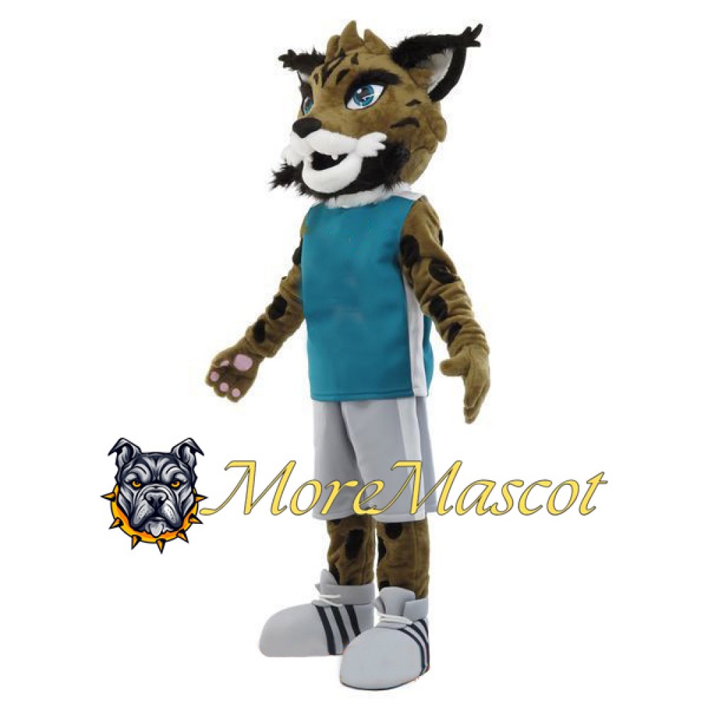 Brown Wildcat Mascot Costume