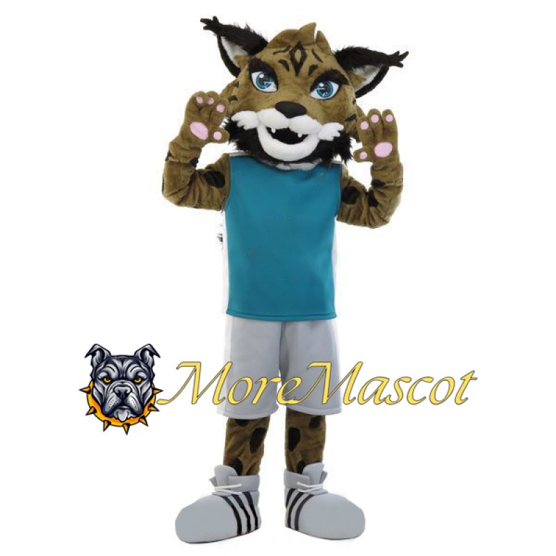 Brown Wildcat Mascot Costume