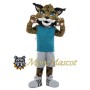 Brown Wildcat Mascot Costume