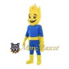 Yellow Flame Superman Mascot Costume