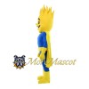 Yellow Flame Superman Mascot Costume