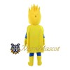 Yellow Flame Superman Mascot Costume