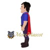 Muscular Superhero Mascot Costume