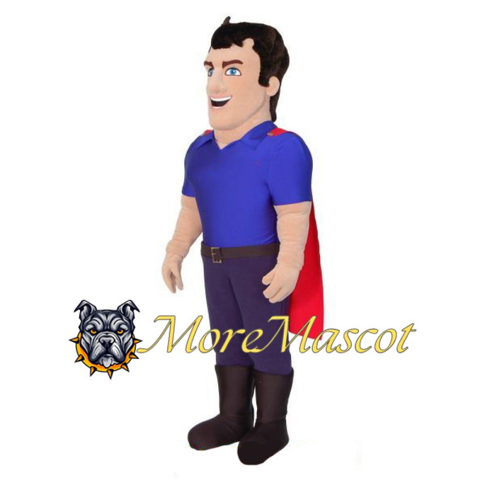 Muscular Superhero Mascot Costume