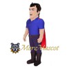 Muscular Superhero Mascot Costume