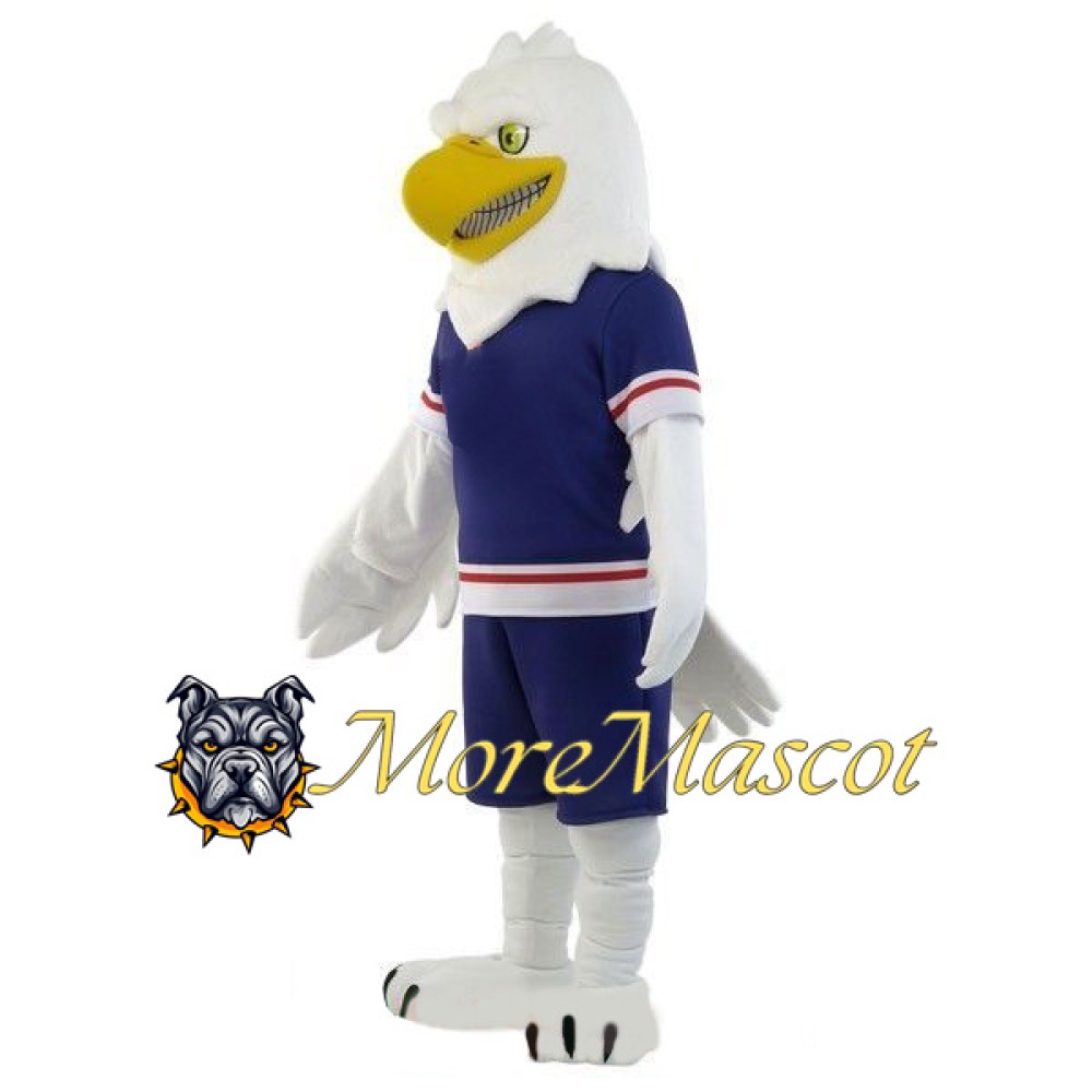 Adult White Eagle Mascot Costume
