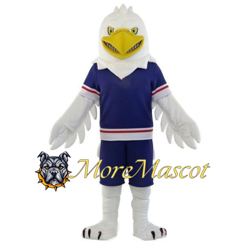 Adult White Eagle Mascot Costume