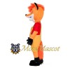 Orange Fox Mascot Costume