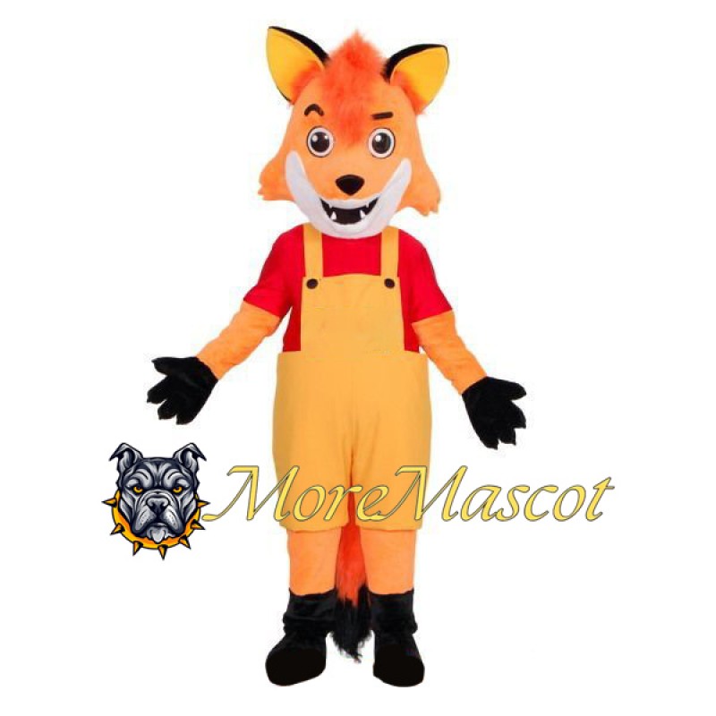 Orange Fox Mascot Costume