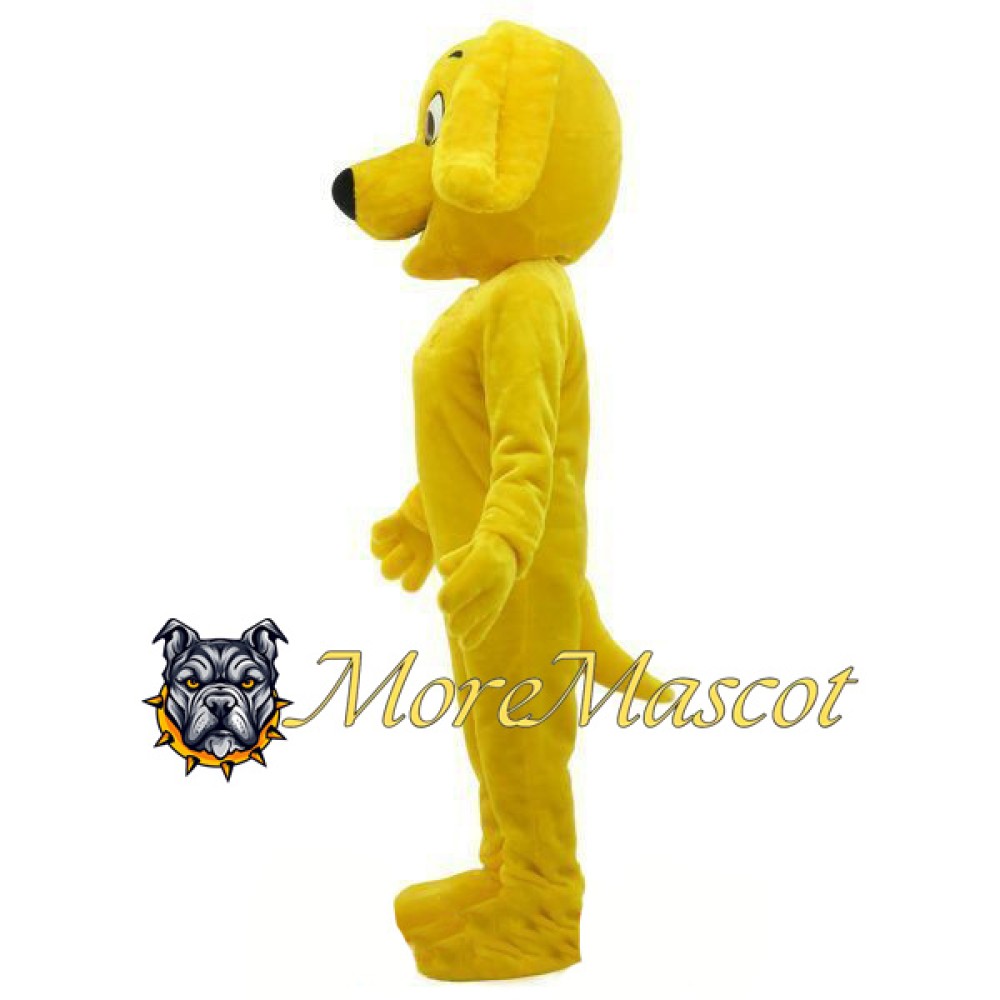 Yellow Dog Mascot Furry Costume