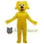 Yellow Dog Mascot Furry Costume