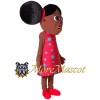 Cute Black Girl Mascot Costume
