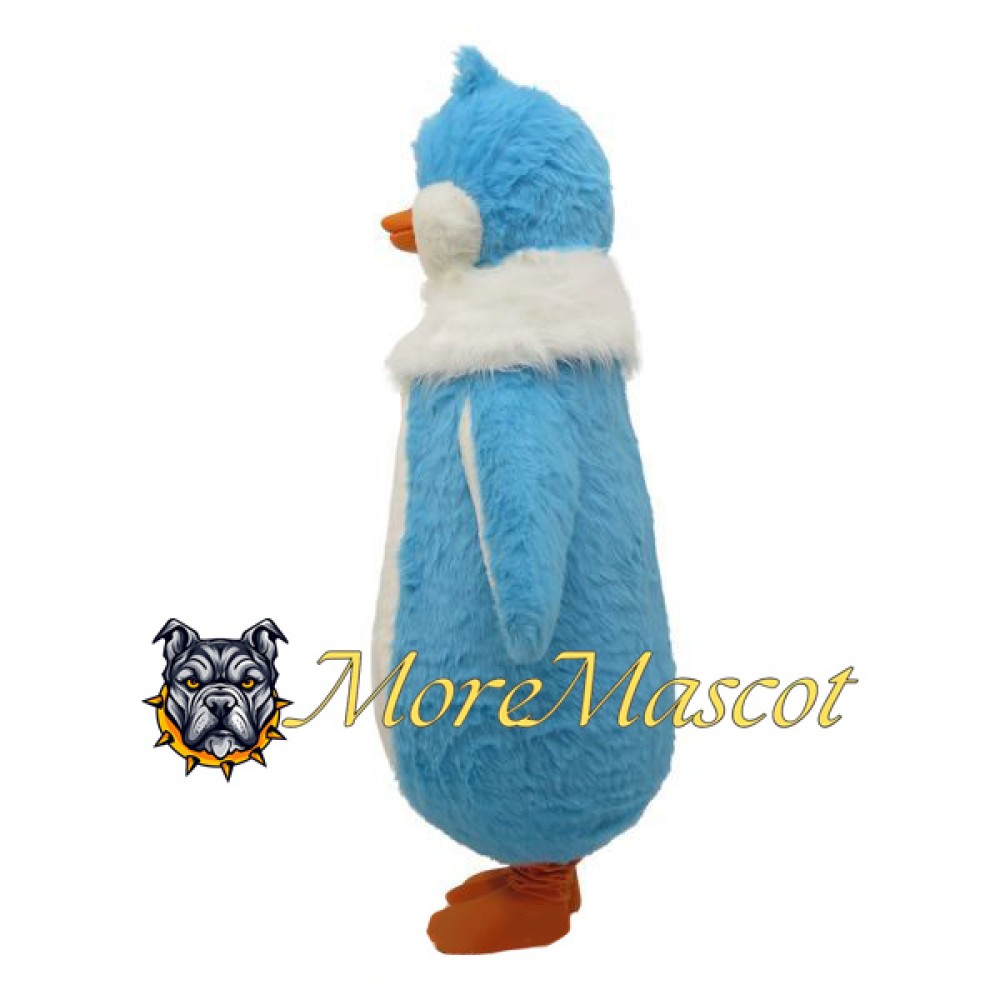 Blue White Penguin Mascot Costume