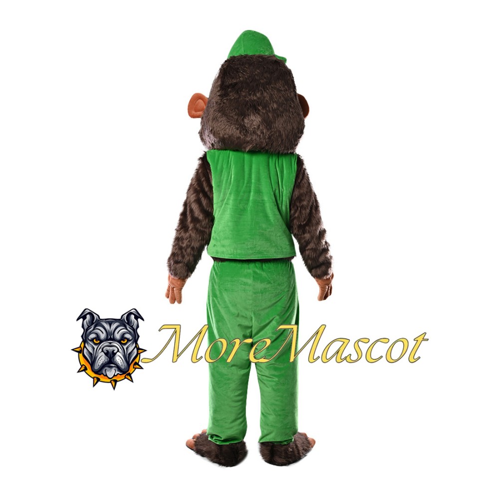 Green Suit Monkey Mascot Costume