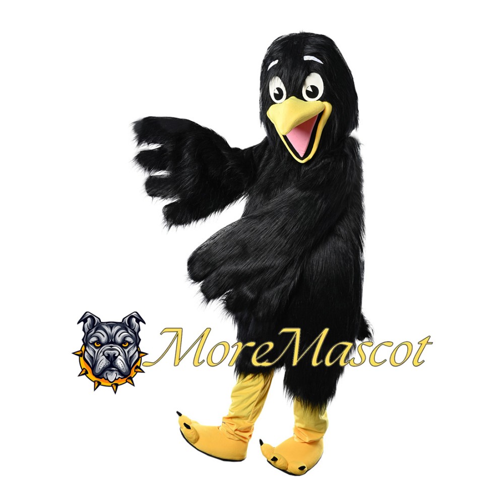 Furry Crow Mascot Costume