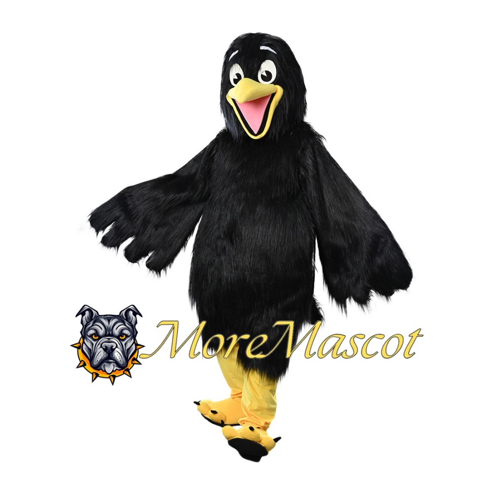 Furry Crow Mascot Costume