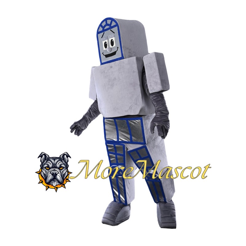 Silver Robot Mascot Costume