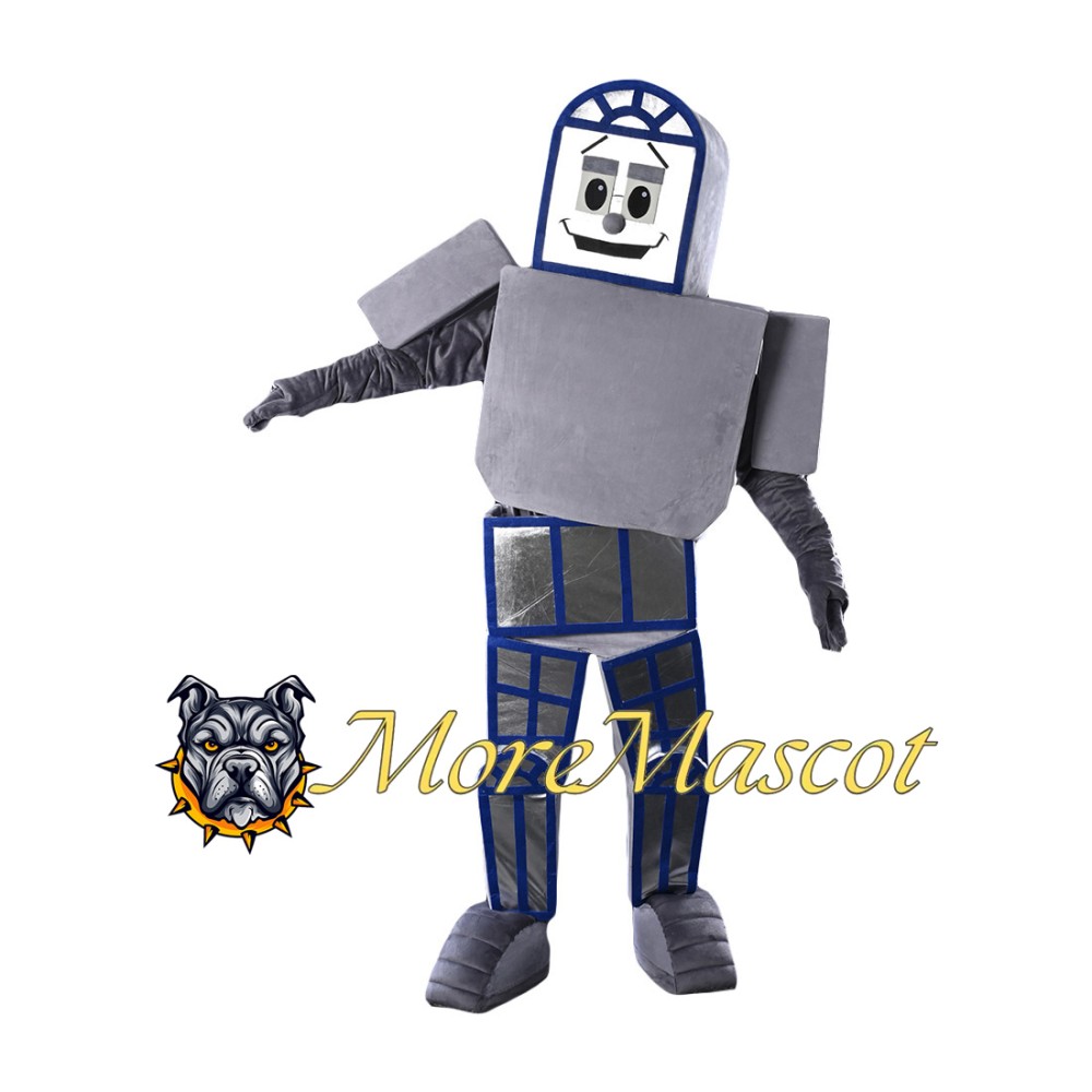 Silver Robot Mascot Costume