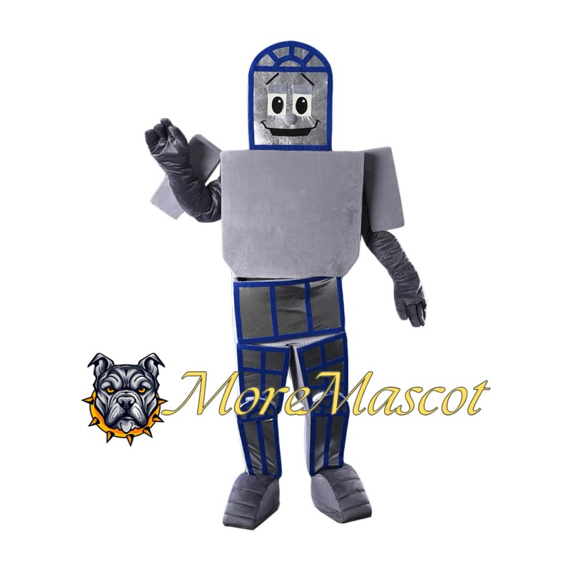 Silver Robot Mascot Costume