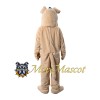 Khaki Bulldog Adult Mascot Costume
