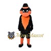 Black Orange Eagle Mascot Costume