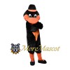 Black Orange Eagle Mascot Costume