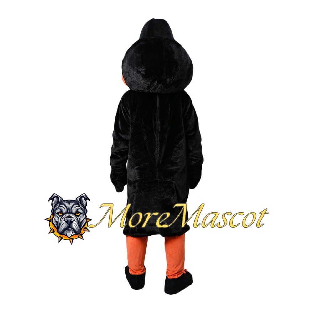 Black Orange Eagle Mascot Costume
