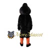 Black Orange Eagle Mascot Costume