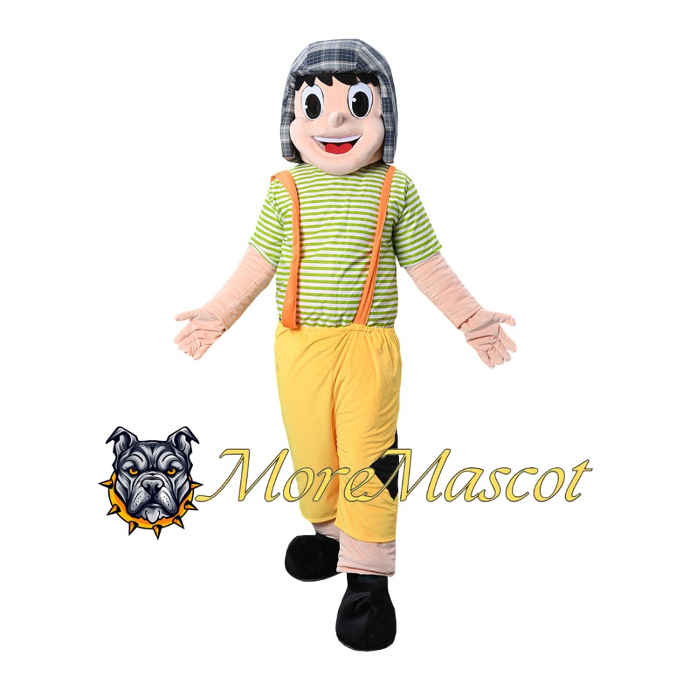 Overall Boy Mascot Costume