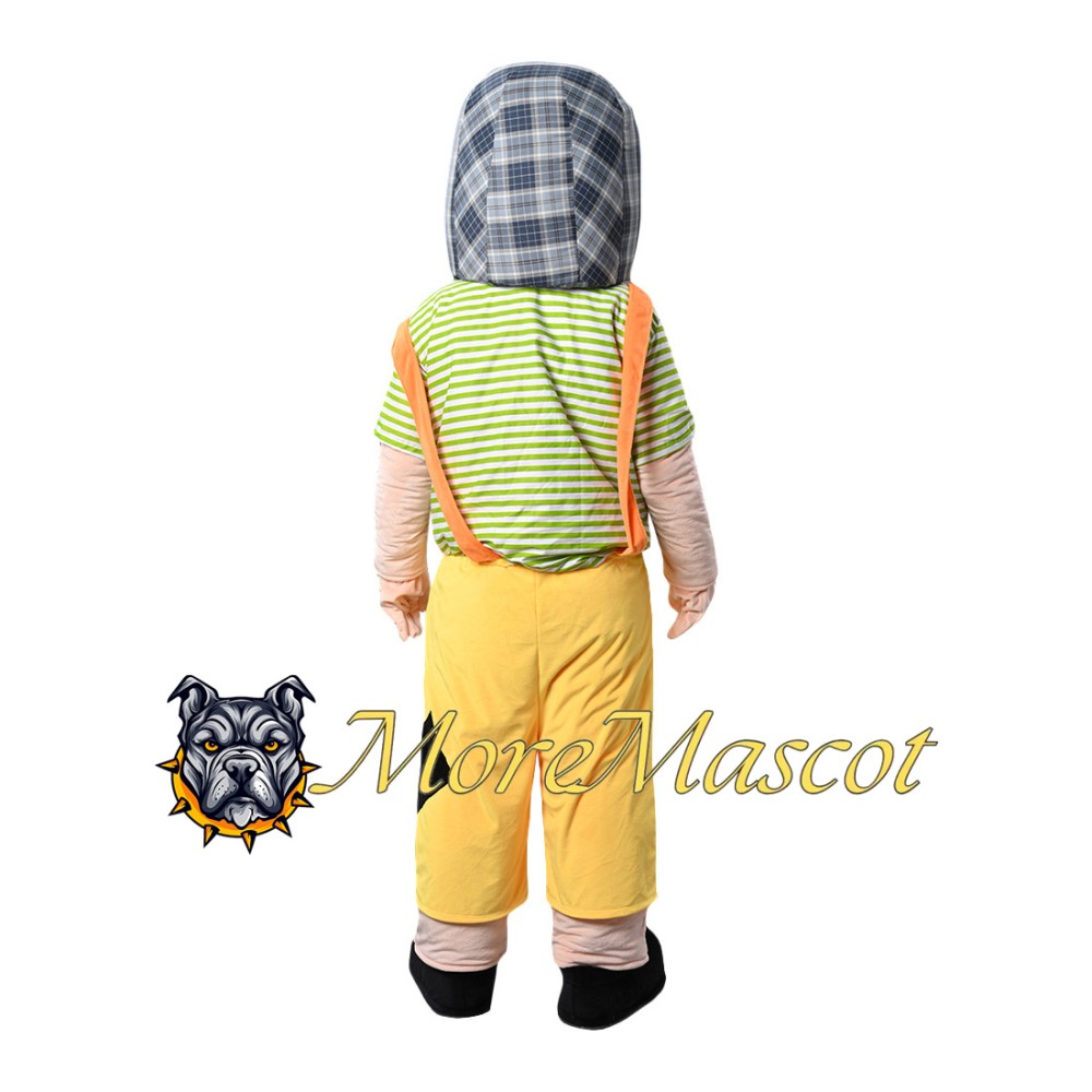 Overall Boy Mascot Costume