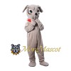 Grey Domestic Dog Mascot Costume