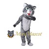 Grey Leopard Mascot Costume