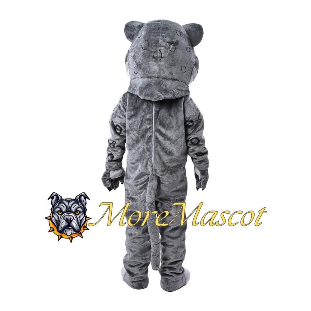 Grey Leopard Mascot Costume