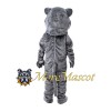 Grey Leopard Mascot Costume