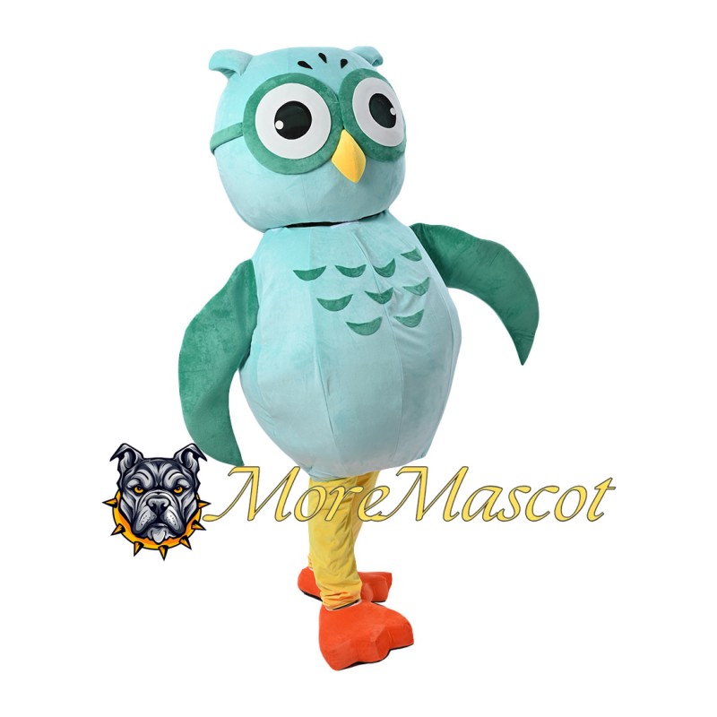 Green Owl Mascot Costume