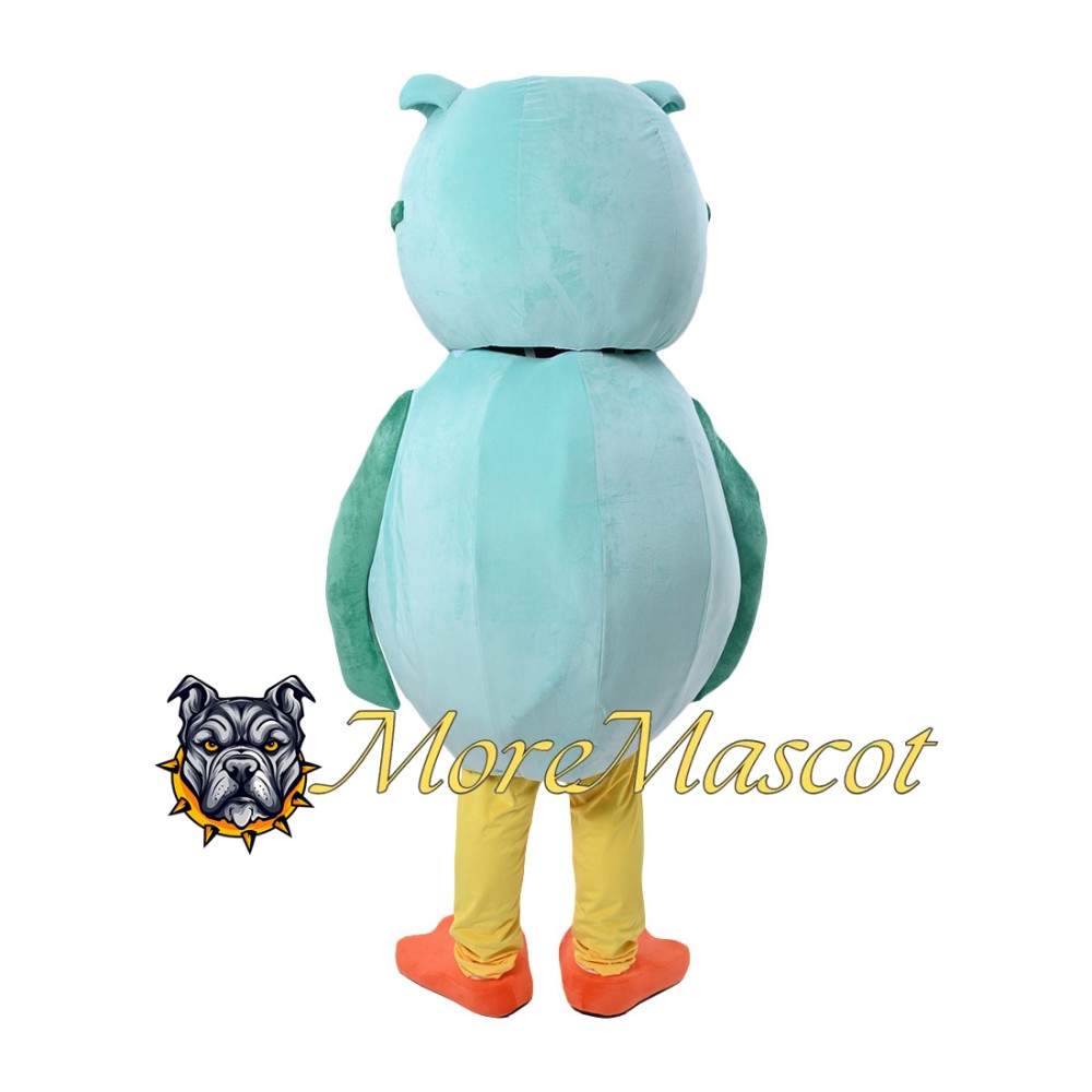 Green Owl Mascot Costume