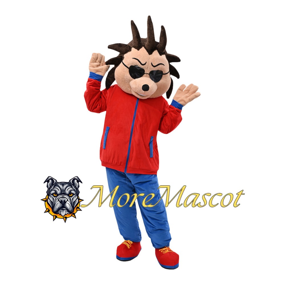 Cool Sunglasses Hedgehog Mascot Costume